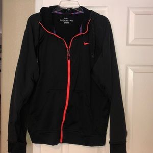 Black Nike Therma- Fit zip up sweater